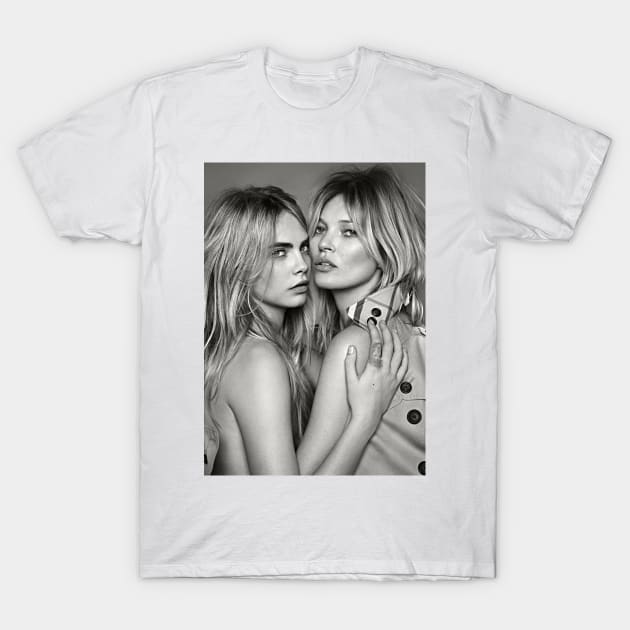 Model Fashion Print Model Fashion Supermodel Heroin Chic T-Shirt by ZiggyPrint